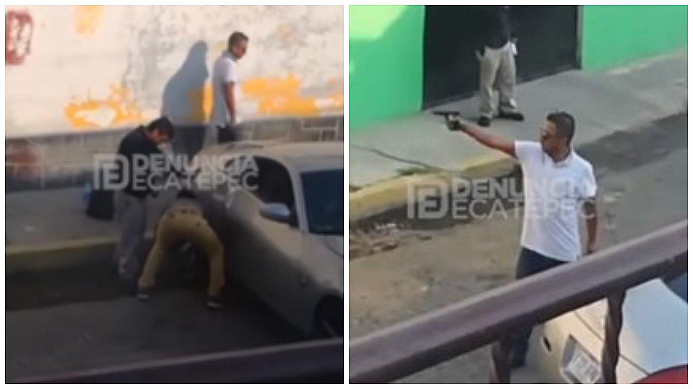 YouTube: pidió ayuda para mover su carro, lo auxilian y agradece a balazos (VIDEO)