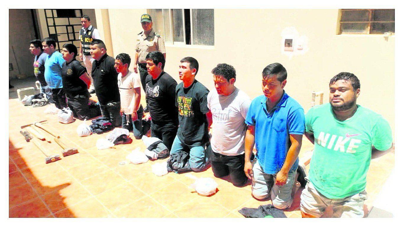  Capturan a diez hampones de “Los Malditos de Ascope” 