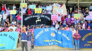 Lambayeque: Protestan en rechazo a construcción de represa La Calzada