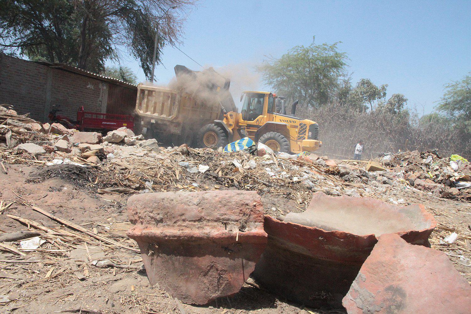 Piura: Loma del Gallo, sitio arqueológico que guardaba vestigios de cultura Tallán, luce abandonado