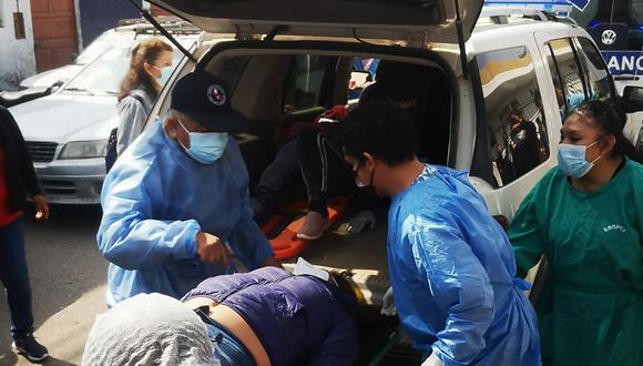 Algunos heridos fueron trasladados al hospital de Camaná| FOTO: Difusión