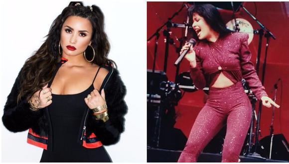 Demi Lovato mostró más de la cuenta con atrevido disfraz de Selena Quintanilla (FOTOS)