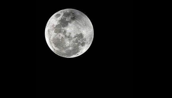 La Luna captada desde la Tierra, específicamente, Lima - Perú. FOTO: GEC.