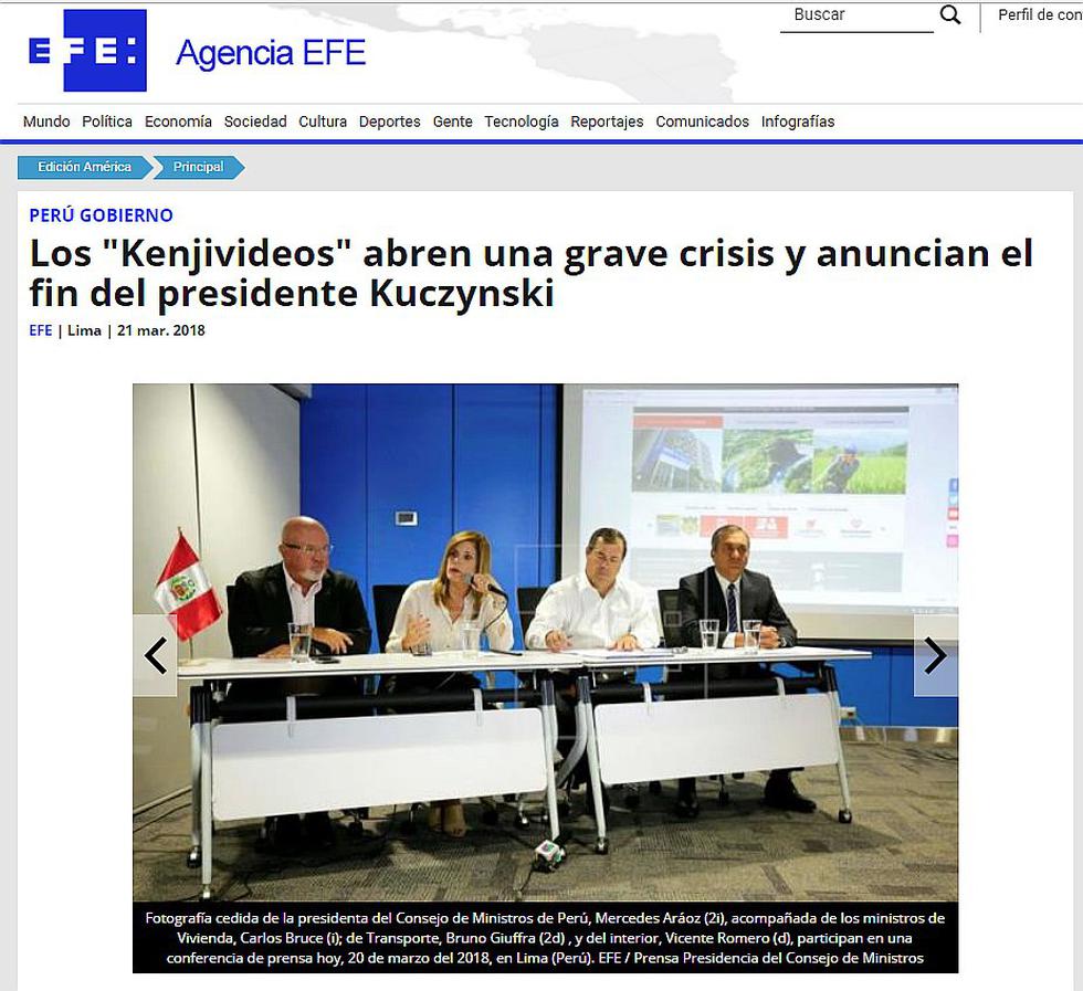 Medios internacionales también informan sobre crisis política en Perú (FOTOS)