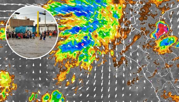 La presencia del ciclón Yaku es una de las causas del incremento de lluvias extremas en el norte. (Foto: Andina)
