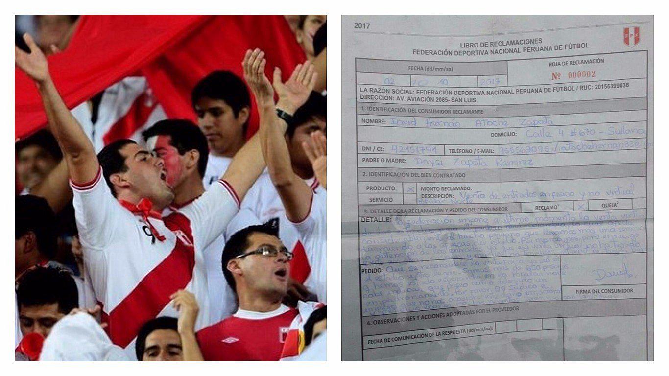 Peruanos ya presentan reclamos contra la FPF por venta de entradas para el Perú vs. Colombia
