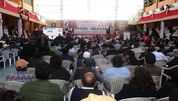 Sectores del Gobierno Regional realizaron Audiencia pública Descentralizada en Sucre