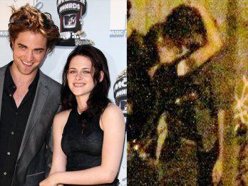 Kristen Stewart y Robert Pattinson se dieron su primer beso en público