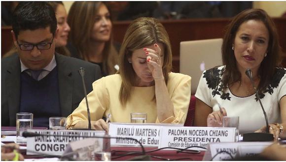 Fujimorismo se une a la izquierda para interpelar a ministra Marilú Martens (VIDEO)