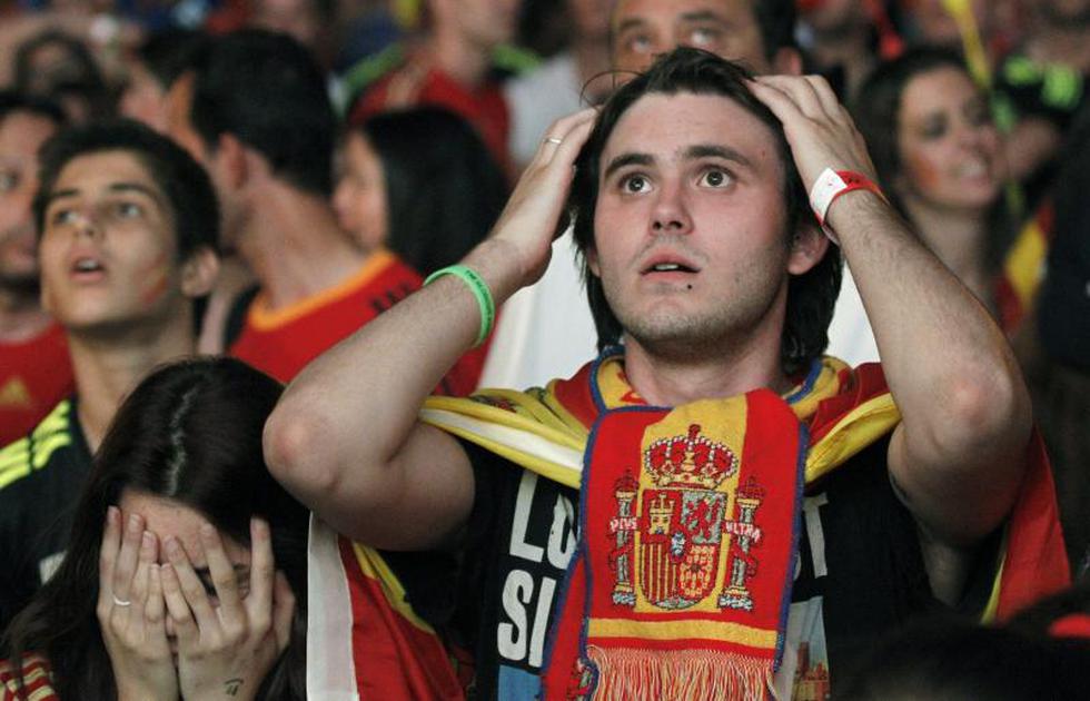 Brasil 2014: La desolación de España tras la goleada ante Holanda