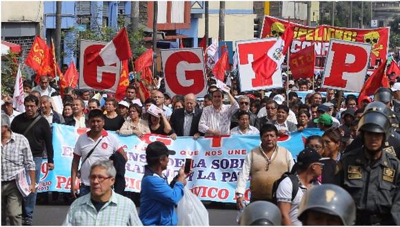 Huelga de maestros: Conozca la ruta de la movilización de la CGTP y otros sindicatos