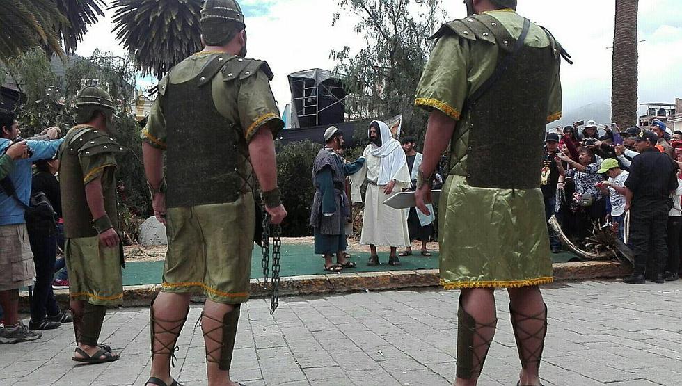 Con fervor y devoción celebran Vía Crucis en Otuzco (FOTOS Y VIDEO) 