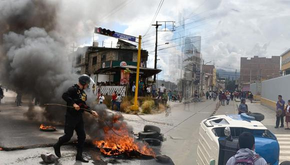 Manifestantes atacan a pobladores que no acatan paro en Huánuco/ Foto: Cortesía