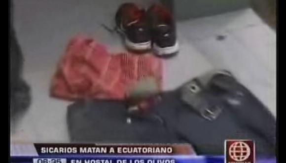 Ecuatoriano es asesinado por sicarios en Los Olivos