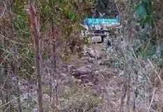 Padre y sus dos hijos pierden la vida en volcadura de camión en Pasco (VIDEO)