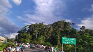 Siguen las protestas contra erradicación de la hoja de coca en San Gabán