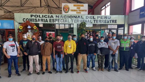 Más de 24 extranjeros fueron intervenidos en el terminal terrestre de Tacna. (Foto: Difusión)