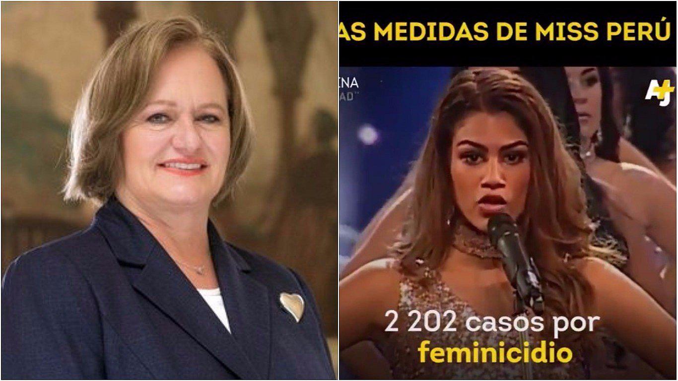 Nancy Lange destaca que Miss Perú se sume a campaña contra la violencia hacia la mujer 