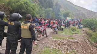 Registran protestas frente a la represa de Tablachaca en el distrito de Quichuas