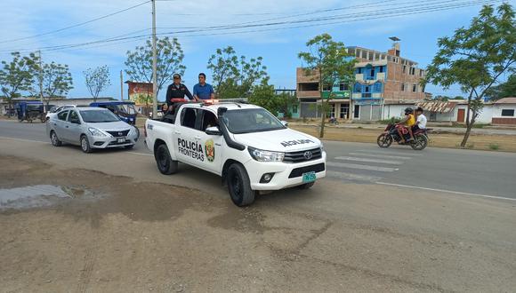 El jefe del Frente Policial de Tumbes, Javier Manuel Gonzáles Novoa, también envió tres vehículos a fin de contrarrestar la delincuencia