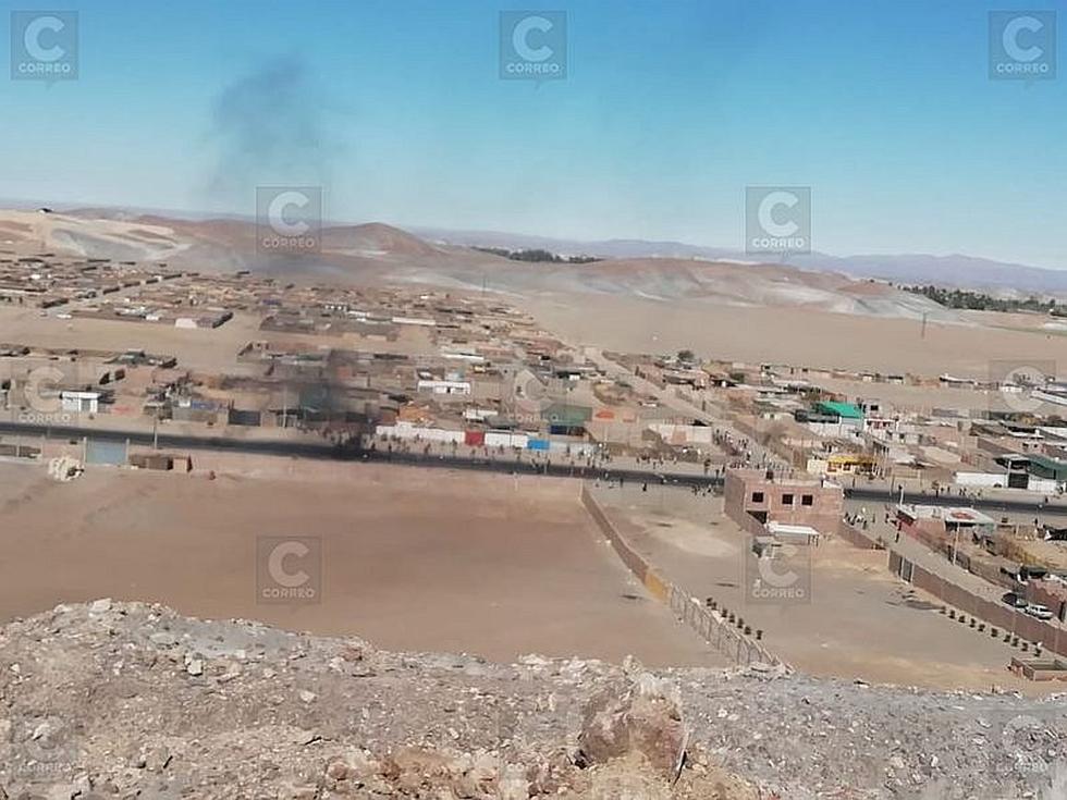 Tía María: ​Manifestantes se enfrentan a policías para ocupar la Panamericana Sur (FOTOS)