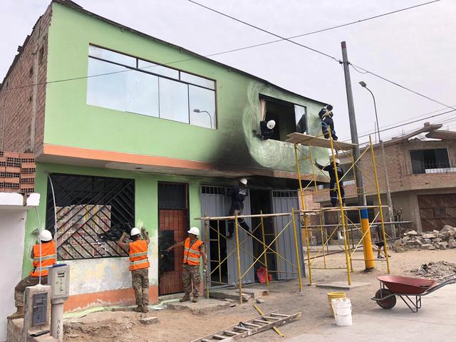 Los otros 28 inmuebles que presentan diferentes daños serán rehabilitadas. (Foto: Ejército del Perú)