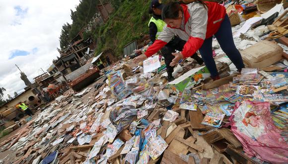 Destruyen productos incautados en operativos municipales en Cusco