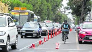 Las ciclovías ya no  seguirán en Arequipa