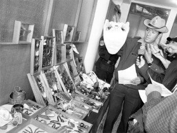 Especies disecadas se
 vendían en el cercado