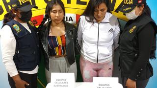 Mujeres fueron detenidas con celulares robados y dudosos en Ayacucho