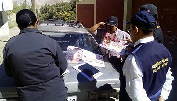 Moquegua: Fiscalía interviene a dirigente fujimorista con propaganda en contra de PPK