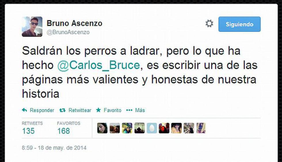 Twitter: Reacciones tras confesión de homosexualidad de Carlos Bruce 