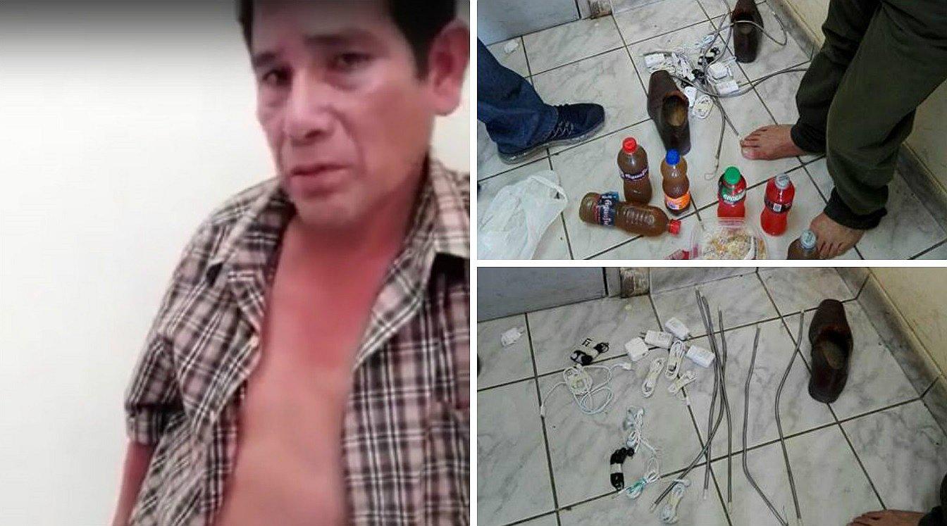 Trujillo: Hombre va a visitar a su hijo al penal y mira lo que le encuentran (VIDEO) 