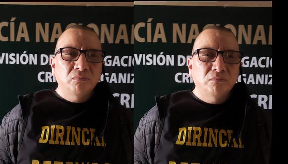 Alfredo Reaño Toralva (45) alias ‘Alfredo’ fue capturado por agentes de la División de Investigación Contra el Crimen Organizado. (Foto: PNP)
