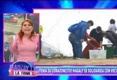 Magaly Medina tras donar agua a San Juan de Lurigancho: “Están abandonados”