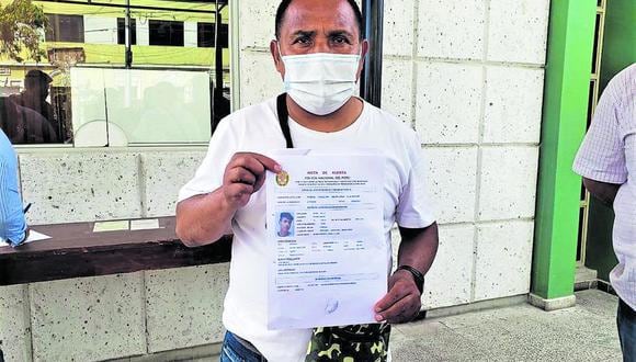 Tío del adolescente, Luis Arias, exige investigación. (Foto: Correo)