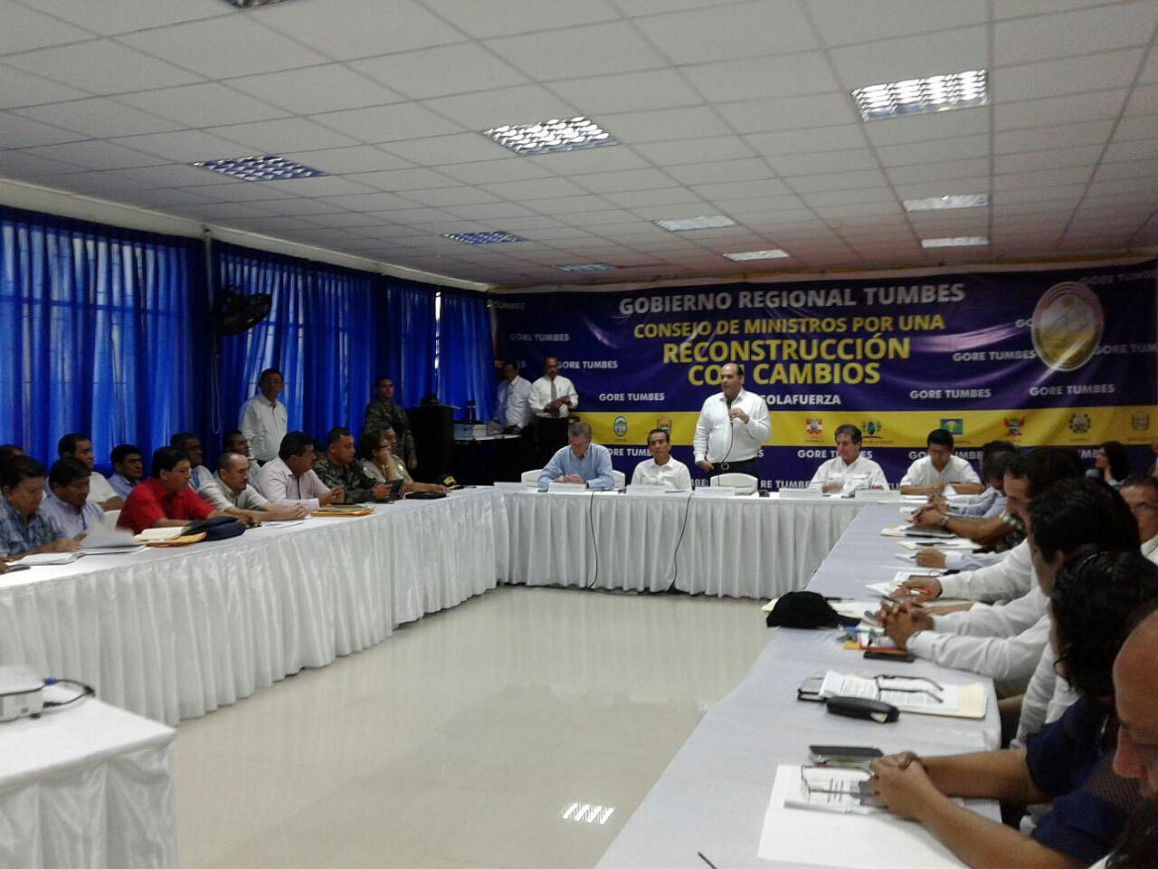 Consejo Directivo de la Autoridad para la Reconstrucción con Cambios viene sesionando en Tumbes