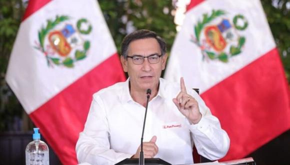 El presidente Martín Vizcarra comunicó en su más reciente conferencia que el país cuenta con mil camas UCI. (Presidencia).