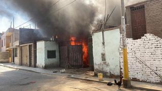 Ica: Incendio deja en la calle a familias en el distrito de Parcona