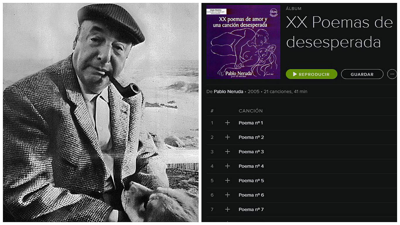 Pablo Neruda: Spotify rinde homenaje a poeta 
