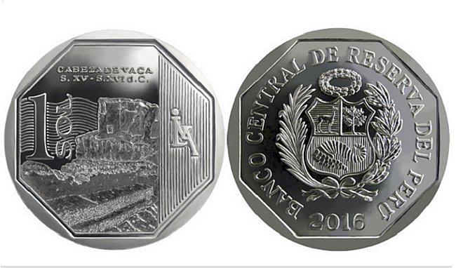 ​Presentan nueva moneda de S/ 1 alusiva a zona arqueológica Cabeza de Vaca
