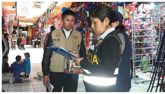 ​Decomisan juguetes sin autorización sanitaria en 10 locales de Huancayo