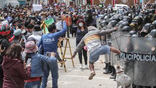 Huancayo se levanta contra el Gobierno