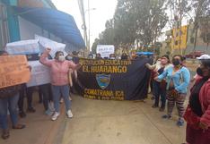 Padres de familia protestan por falta  de personal en el colegio “El Huarango” en la provincia de Ica