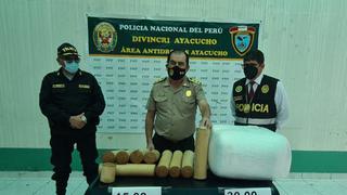 Ayacucho: Detienen a burrier con carga de PBC y marihuana