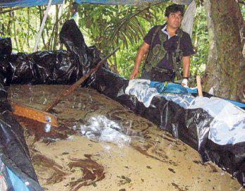 Usan kerosina para hacer droga