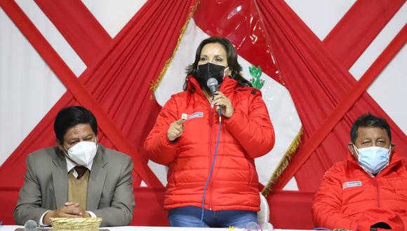 Dina Boluarte se pronunció tras comunicado de Perú Libre (Foto: Midis)