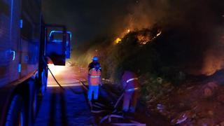 Bomberos controlan incendio forestal en reserva “Montes de la Virgen”
