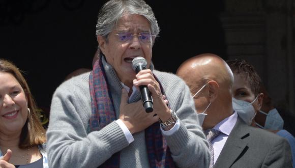 El presidente Guillermo Lasso manifestó que Ecuador atraviesa por un “alentador escenario económico” pero que requiere “estabilidad”. (Foto: RODRIGO BUENDIA / AFP)