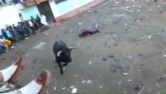Corrida de toros deja tres heridos en fiesta costumbrista de Huayanay